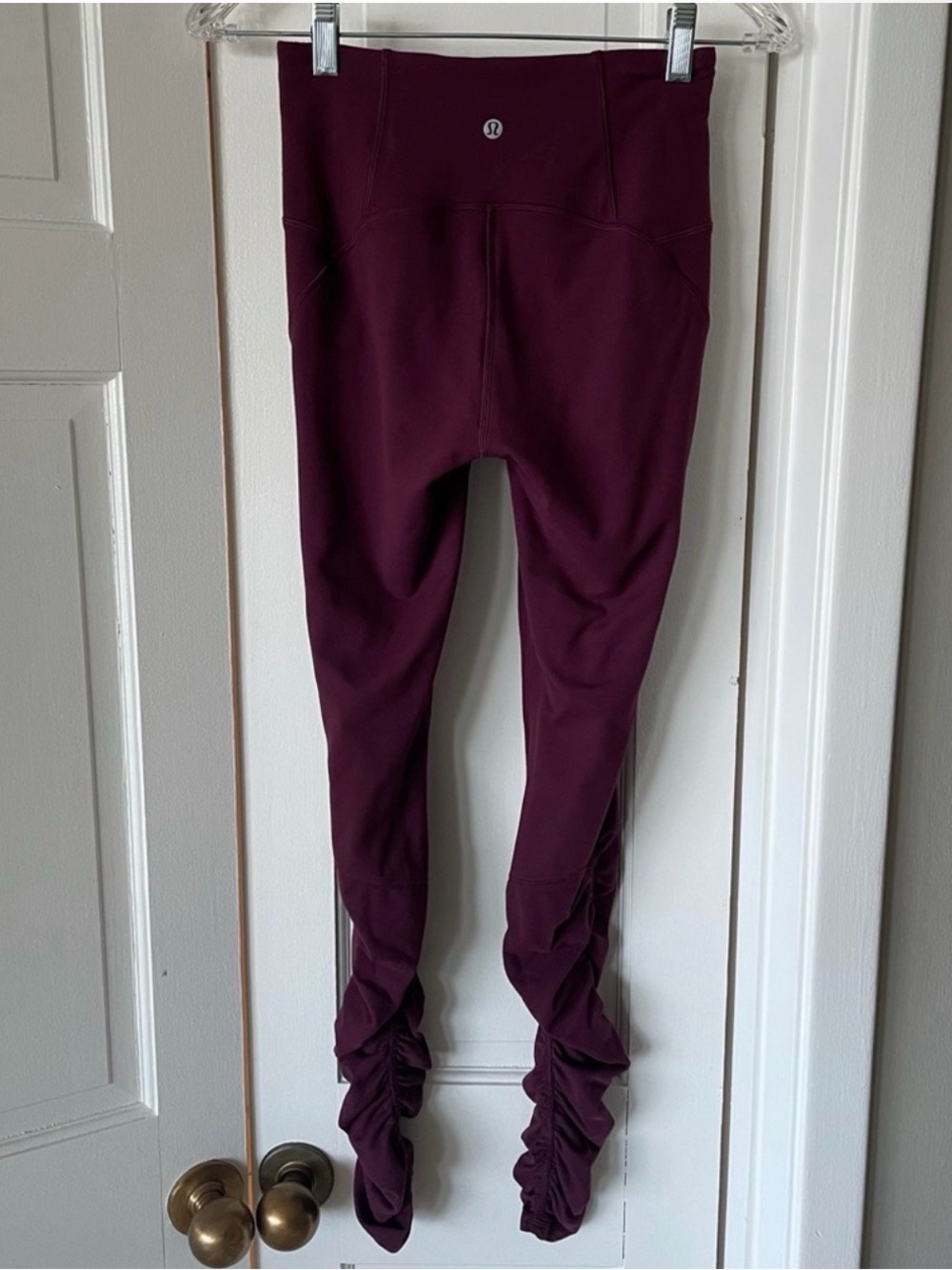 Lululemon Athletica Plum Ruched Leggings Size 4